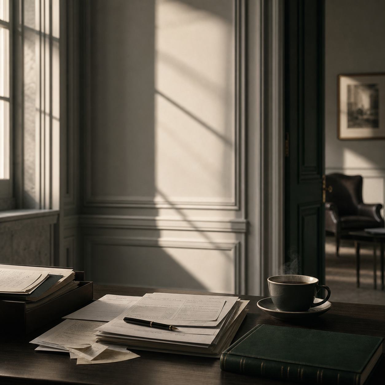 A CFO preparing tax documents with an accountant before filing season