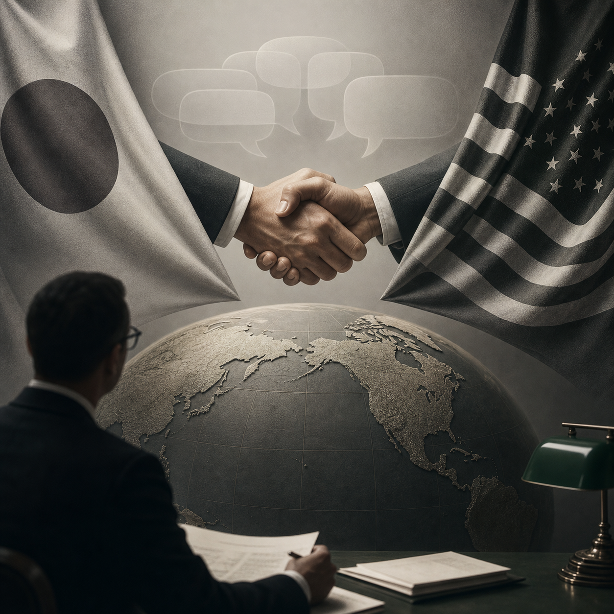 Bilingual tax experts helping an international business leader review strategy